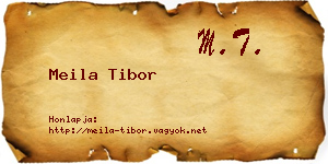 Meila Tibor névjegykártya